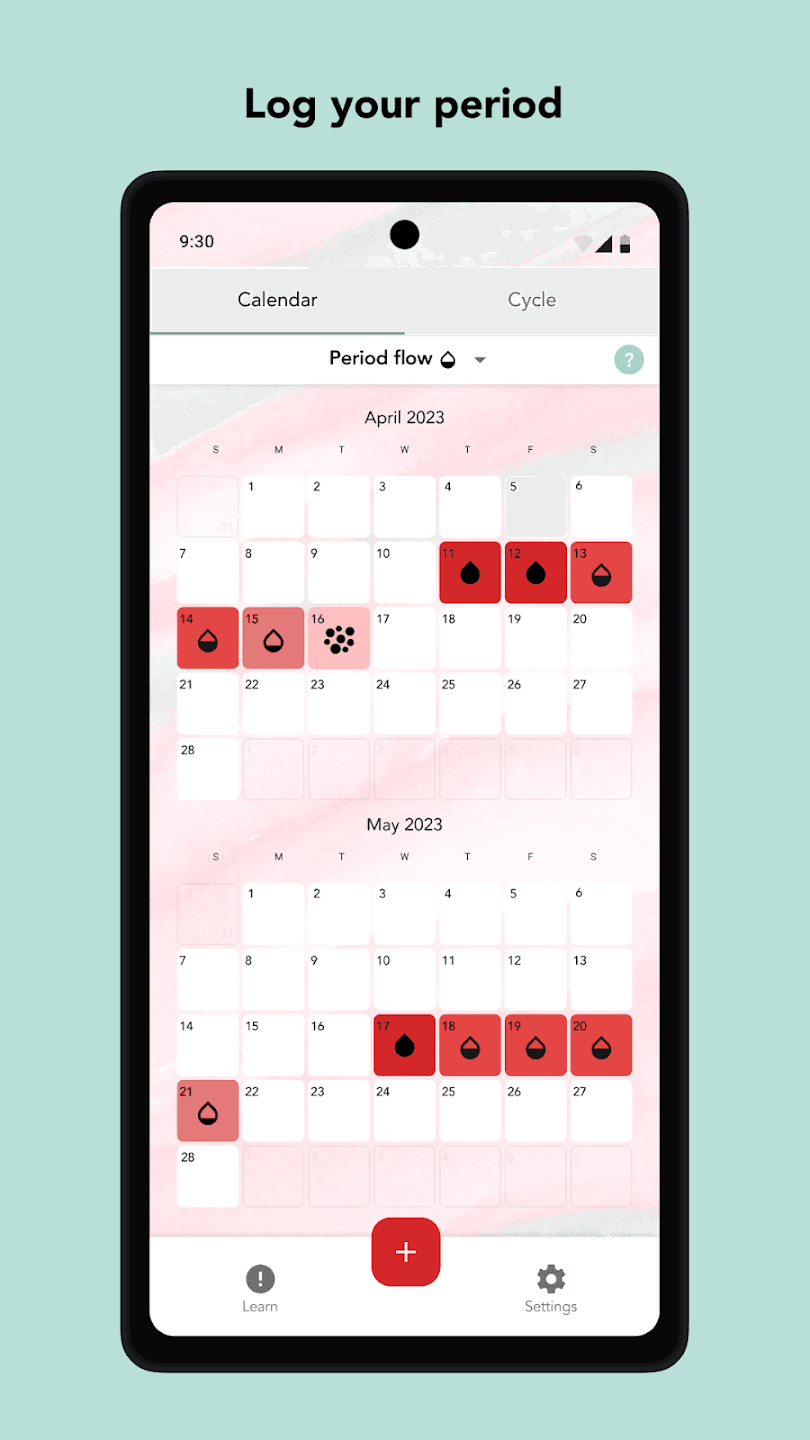 Log your period